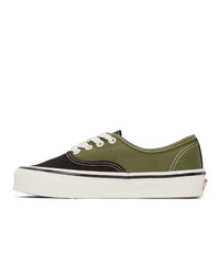 Vans Black And Green Og Authentic Lx Sneakers