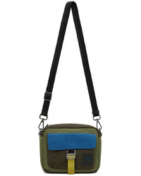 Ps By Paul Smith Green Canvas Messenger Bag