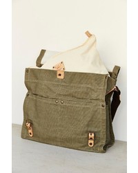 Will Leather Goods Wax Coated Canvas Messenger Bag