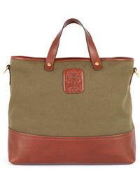 Ghurka Canvas And Leather Editor Tote