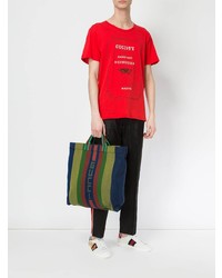 Gucci Gg Stripe Tote Bag