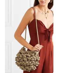 Alienina Nadia Woven Cotton Shoulder Bag