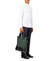 Lanvin Nylon And Calf Leather Shopper Bag