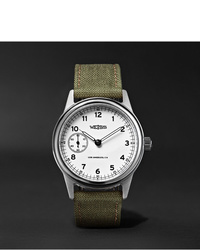 Weiss Automatic Issue 38mm Stainless Steel And Cordura Field Watch