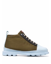 Camper Ridged Sole Lace Up Boots