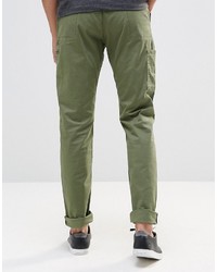 Lee Cargo Pants Tapered Fit Stretch Twill In Green