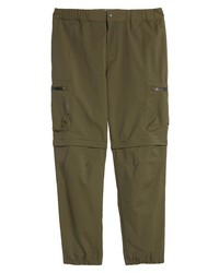 Frame Convertible Tech Pants In Khaki Green At Nordstrom