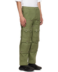 Tombogo Green Convertible Double Knee Cargo Pants