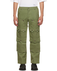 Tombogo Green Convertible Double Knee Cargo Pants