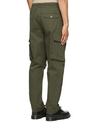 Feng Chen Wang Green Cotton Cargo Pants