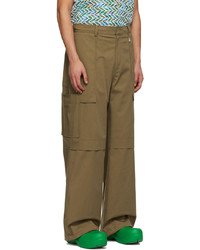 Wooyoungmi Green Cotton Cargo Pants