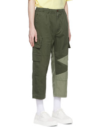 Undercoverism Green Cotton Cargo Pants