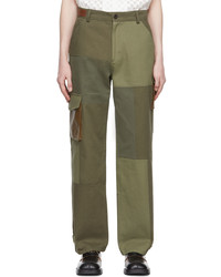 Andersson Bell Green Cotton Cargo Pants