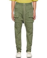 Rick Owens DRKSHDW Green Creatch Cargo Pants