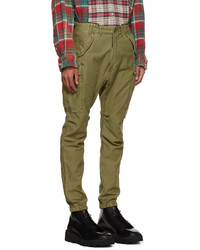 R13 Green Military Cargo Pants