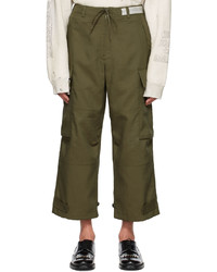 Kuro Green Military Cargo Pants