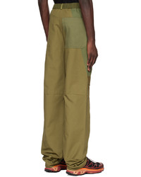 Spencer Badu Green Paneled Cargo Pants