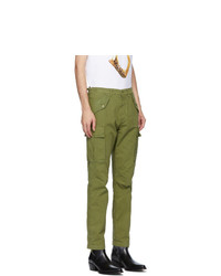 Moschino Green Plain Cargo Pants