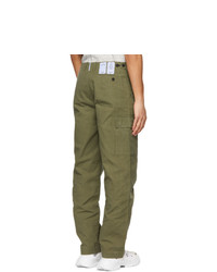 McQ Green Straight Cargo Pants