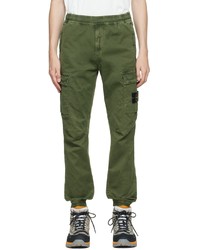 Stone Island Green Tapered Cargo Pants