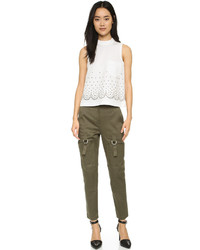 Alexander Wang High Waisted Pants With Cargo Pockets