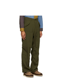 Beams Plus Khaki Military Zip Trousers