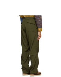 Beams Plus Khaki Military Zip Trousers