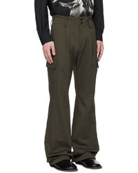 Taakk Khaki Pleated Cargo Pants