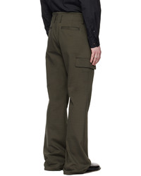 Taakk Khaki Pleated Cargo Pants