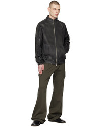 Taakk Khaki Pleated Cargo Pants