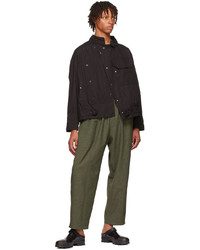 South2 West8 Khaki Polyester Trousers