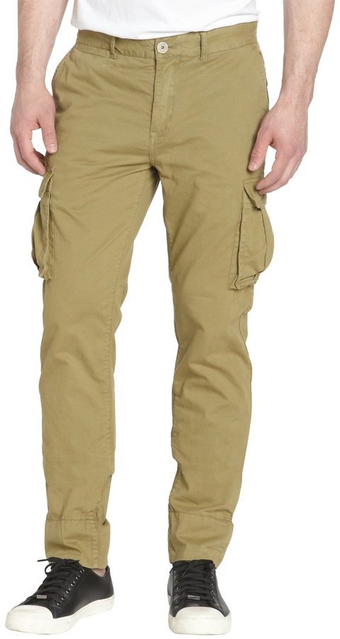 Green Cotton Olive Cargo Pants, $99 | Belle & Clive | Lookastic