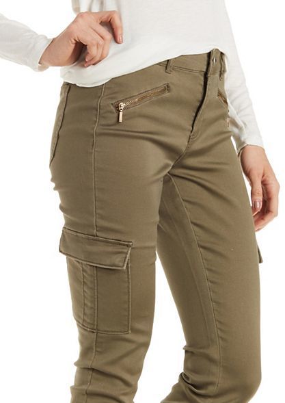 Charlotte Russe Refuge Skinny Cargo Pants, $34 | Charlotte Russe ...