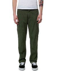 Rothco The Vintage Flat Front Cargo Fatigue Pants In Olive Drab