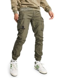Topman Skinny Washed Cotton Blend Cargo Pants In Khaki At Nordstrom