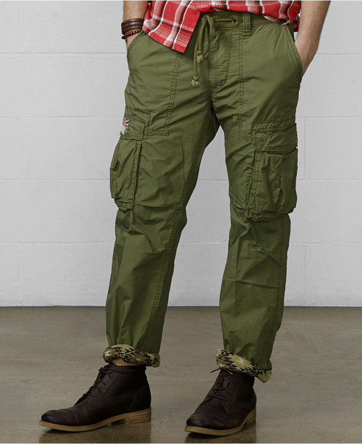 Denim & Supply Ralph Lauren Slim Fit Poplin Cargo Pants, $125 