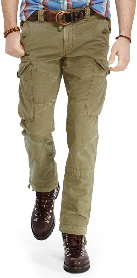 Polo Ralph Lauren Straight Fit Ripstop Cargo Pant, $125 | Macy's | Lookastic