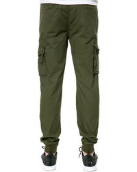 The Essentials The Basic Cargo Joggers In Olive