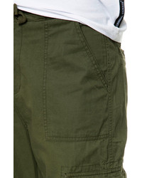 The Essentials The Basic Cargo Joggers In Olive