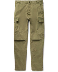 Officine Generale Zach Gart Dyed Cotton Twill Cargo Trousers