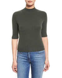 Olive Cashmere Sweater