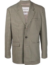 Andersson Bell Check Print Single Breasted Blazer