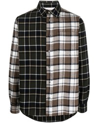 Norse Projects Check Pattern Panelled Shirt