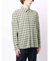 AFB Logo Embroidered Checked Shirt