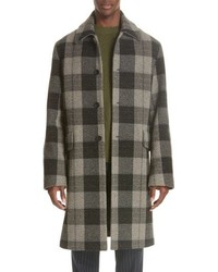 Acne Studios Check Wool Overcoat