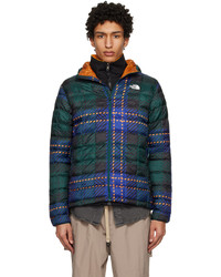 Olive Check Puffer Jacket