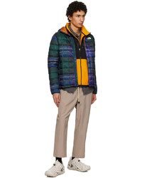 The North Face Green Check Puffer Jacket