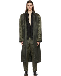 Haider Ackermann Khaki Linen Peignoir Coat