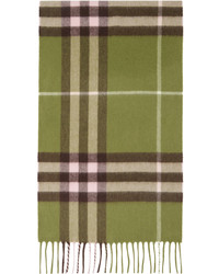 Burberry Green Check Scarf