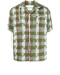 Andersson Bell Whipstitch Checked Shirt